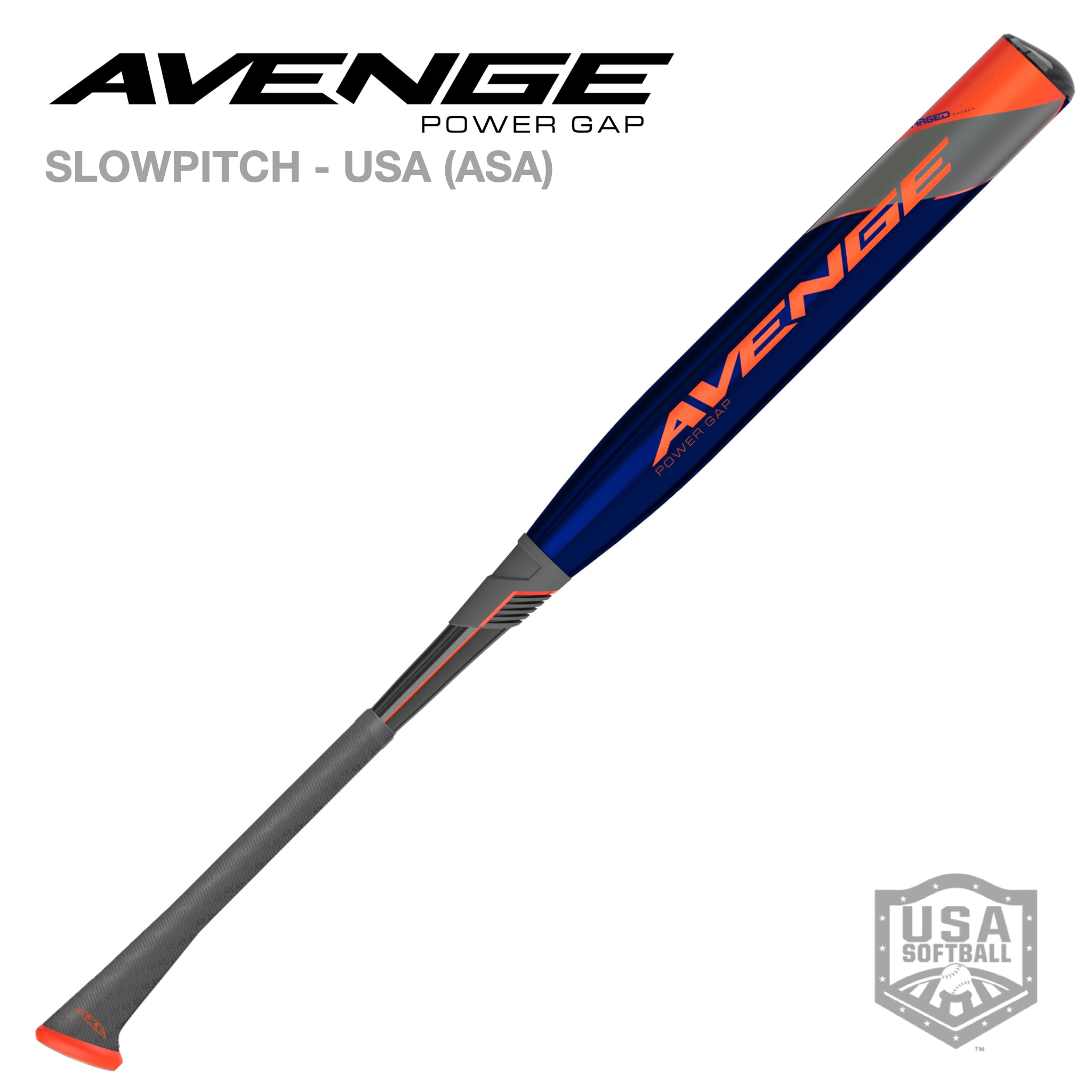 2022 AVENGE POWER GAP ASA (USA) SLOWPITCH SOFTBALL BAT