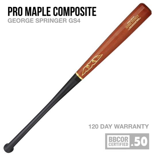 Load image into Gallery viewer, AXE BAT- GEORGE SPRINGER GS4 PRO MAPLE COMPOSITE WOOD HYBRID (-3) BBCOR